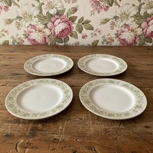 Fine China Of Japan Florence Bread Plates, Set of 4, Vintage Floral Porcelain
